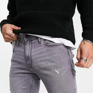 Custom High-Quality Cotton Denim Washable Original Raw Fashion Selvedge Denim Men's Slim Fit Jeans - Product Image 5