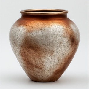 Vase en fer moderne avec finition unique et forme élancée, idéal pour les villas de luxe et les espaces intérieurs élégants - Product Image 1