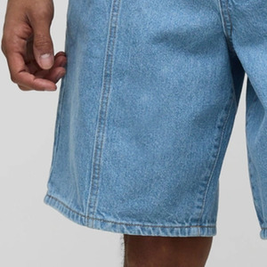 2025 pantalones cortos de mezclilla lavados ligeros de verano de alta calidad personalizados para hombres High-Street Hip-Hop Casual Pockets OEM de alta calidad - Product Image 6