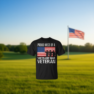 T-shirt per la figlia del fratello della stessa madrepatrimoniale del veterano della guerra del Vietnam, perfetta per il nonno veterano - Product Image 3