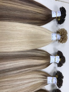 100% matière première russe cuticules complètes fond épais Double dessiné I Tip Extensions de cheveux cheveux humains brésiliens - Product Image 6