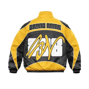 Ensemble coupe-vent OEM personnalisé en usine avec logo brodé réfléchissant, veste légère en polyester/nylon zippée, grande taille, imperméable - Product Image 5