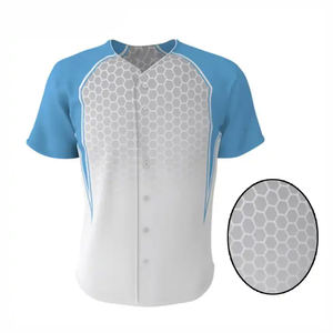 Camiseta de Béisbol de Alta Calidad para Hombre y Mujer, Impresión por Transferencia de Calor, Transpirable, 100% Poliéster, Talla Grande, Nombre del Equipo Personalizado - Product Image 5