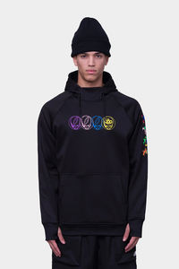 Pull-over à capuche de ski extérieur avec logo personnalisé Combinaison de ski imperméable Sweat-shirt à capuche à coque souple pour hommes surdimensionnés Veste de snowboard personnalisée - Product Image 4