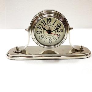 Handmade Aluminum Table <b>Clock</b> Indian Manufacturer and Exporter Shiny Polish Finish <b>Large</b> Numbers Brass Material - Product Image 1