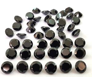 Natural Black Spinel Round 11mm Cut Faceted - Loose Black Spinel Loose Gemstone Top Quality - Product Image 4