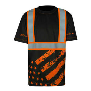 Nueva camiseta de seguridad de alta visibilidad lista para enviar barata, ropa de trabajo transpirable para hombres, camiseta reflectante de manga larga - Product Image 4