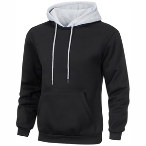 Sudadera con Capucha de Forro Polar para Hombre, Diseño Premium con Bloques de Color Camuflaje, Negro Azabache y Gris Oliva Vintage - Product Image 6