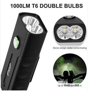 Luce per Bicicletta Ricaricabile USB 1000 Lumen per Pedalate Notturne Combinazione Fanale Posteriore e Luce Retro - Product Image 1