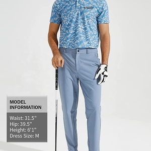 Polos de golf confortables pour hommes à manches courtes, avec logo personnalisé, couleurs unies, tissu tricoté à séchage rapide, teint en pièce - Product Image 2