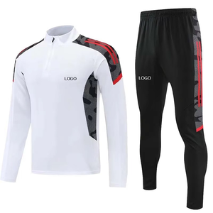 Autumn Warm Football Training Suit Custom Logo Solid Printed Breathable Quick Dry <b>Slim</b> <b>Fit</b> Outdoor Training Set Soccer - Product Image 5