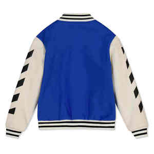 แจ็คเก็ตเบสบอลแบบวาร์ซิตี้สั่งทำขายส่งสำหรับผู้ชาย พร้อมปกตั้ง คอปกกันน้ำและระบายอากาศได้ ดีไซน์ปรับแต่งได้ - Product Image 3