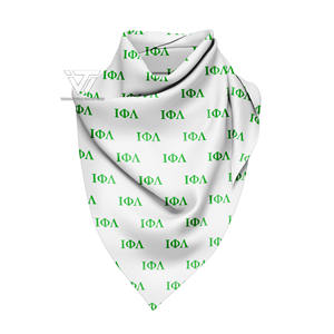 Vêtements de sororité grec Iota Phi Lambda Soie satinée durable prêt à expédier Foulard sublimé Foulard attirail grec - Product Image 1