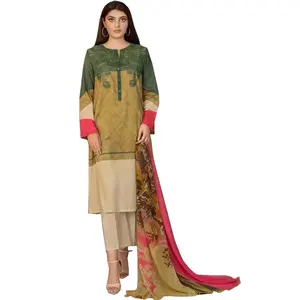 新到货巴基斯坦成衣冬季休闲沙尔瓦尔kameez定制颜色尺寸最佳拼接质量