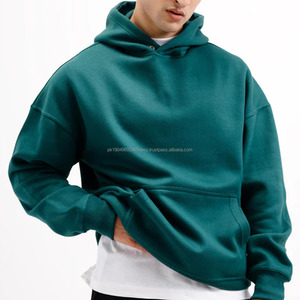 Sudadera con Capucha Personalizable 100% Algodón para Hombre, Diseño Sólido, Gruesa, Estilo Holgado, para Invierno - Product Image 3