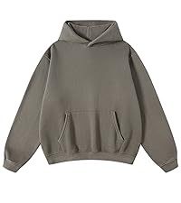 เสื้อฮู้ดลำลองคลาสสิกของผู้ชายแบบสวมหัวแขนยาวมีกระเป๋าจิงโจ้แบบปรับได้เหมาะสำหรับสวมใส่ในฤดูใบไม้ร่วงฤดูหนาว - Product Image 4