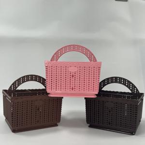 Durable PP <b>Plastic</b> Storage <b>Basket</b> <b>Handle</b> 3 Compartments Adjustable Design Convenient for Kitchen Use OEM ODM for Global Market - Product Image 6