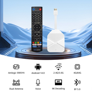 We2USat P6 Mini Android TV Stick 4GB/64GB Amlogic S905Y4 Android 14.0 BT 5.0 Wifi 6 6K Streaming Device Smart TV Box SuperBox - Product Image 2