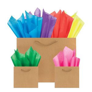 Papel de Regalo Kraft de 50*70cm y 80g al por Mayor, Papel Kraft Marrón de 170gsm para la Industria de la Confección - Product Image 1