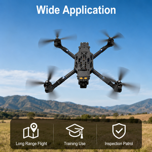 Drone FPV 13 pouces, quadricoptère, châssis en fibre de carbone, moteur sans balais, caméra frontale, plateforme aérienne, OEM ODM - Product Image 5