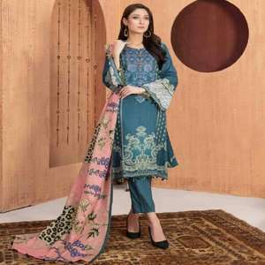 Nuevo estilo de alta calidad Shalwar Kameez con trajes de secuencia de trabajo de césped vestido de mujer - Product Image 6