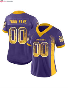 Custom Royal Yellow-White Mesh Drift Moda Fútbol Jersey - Product Image 5