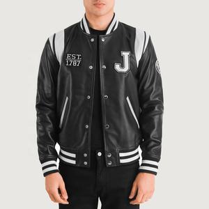 Chaqueta Universitaria OVO YALE, 100% Algodón, Cuello Alto, Bordado Frontal, Chaqueta Bomber Universitaria, Ropa para Estudiantes - Product Image 3