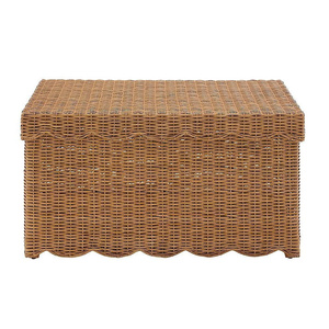 <b>Rattan</b> <b>Storage</b> Box with Lid Handwoven Wicker Organizer Basket for Home & Living - Product Image 2