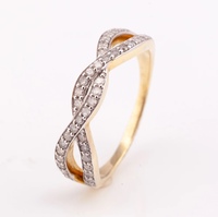<strong>Best</strong> Selling Silver Plated Sterling Silver Engagement Ring Radiant Cut Pave Setting Yellow <strong>Diamond</strong> Minimal Twisted High Quality