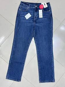 Trang Phục Overstock Cổ Phiếu Sẵn Sàng Người Đàn Ông Của Phụ Nữ Giản Dị Cotton Denim Skinny Thẳng Ripped Jeans Chất Lượng Cao Hỗn Hợp Thiết Kế Thương Hiệu - Product Image 5