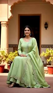 Elegancia en Cada Tono, Desde Coral a Esmeralda, Pastel a Lavanda, Vestidos de Fiesta Reversibles que Redefinen la Belleza Étnica Atemporal - Product Image 4