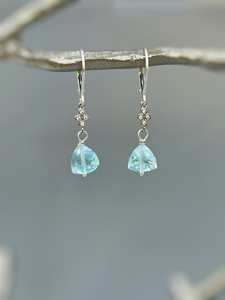 À la mode nouvelle topaze de luxe boucle d'oreille femmes bijoux promesse aimez vos boucles d'oreilles de fiançailles romantiques bijoux faits à la main - Product Image 2
