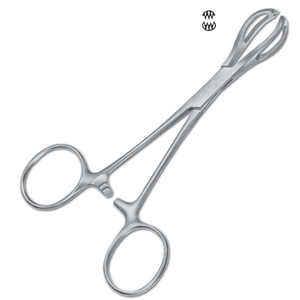 คีมจับฟองน้ำผ่าตัดแบบแมนนวล ทำจากเหล็ก ขายดี รุ่นตรงและโค้ง คีมหนีบฟองน้ำ คีมหนีบผ้าก๊อซ ได้รับมาตรฐาน CE - Product Image 3