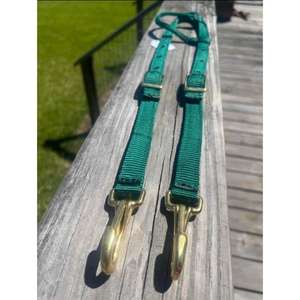 Bride de cheval de qualité supérieure cousue fine en nylon PP vert avec pièce de couronne de nez rembourrée pour les besoins de manipulation de l'équitation - Product Image 1