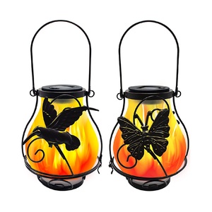 La lanterne accrochante en métal avec l'animal a imprimé fini pour d'intérieur et extérieur avec la couleur noire et jaune finie - Product Image 6