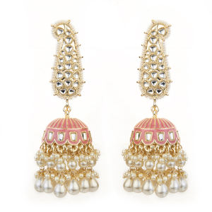 Atest arareseseseslated lated estestestestesteenakari humhumki Ring arring 108806 Hy hecho eewellery n ndia - Product Image 1