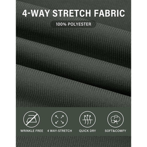 Pantalones cortos de golf para hombre con logotipo personalizado OEM material elástico transpirable ideal para UNIFORMES DE EQUIPO marca deportiva y ropa al por menor - Product Image 6