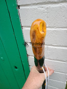 ด้ามจับแตรเดินแบบเรียบง่ายสำหรับไม้เท้าทำจากไม้แบบดั้งเดิมทำด้วยมือคุณภาพตามประเพณี - Product Image 6