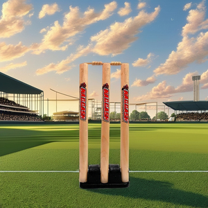 Juego de Wickets de Cricket Jumbo con Base Metálica para Colocación en Múltiples Superficies, por Naqqash Sports - Product Image 4