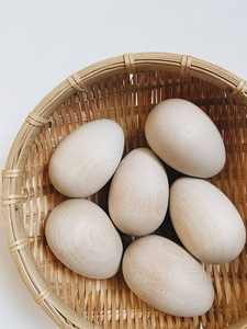 Huevos de Madera Natural para Manualidades, Pintura, Decoración Artesanal de Pascua, Diseño Art Deco, Ecológicos para Decoración Creativa - Product Image 6