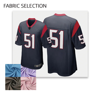 Maillot de football américain pour homme 100% polyester, logo personnalisé, uniforme d'équipe, respirant, anti-humidité, séchage rapide, écologique, sport - Product Image 3