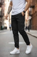Pantalones Cargo Jogger para Hombre, Estilo Urbano, Multibolsillos, Tecnológicos, Cintura Elástica, Casuales, Ligeros, Cómodos, Resistentes al Agua, Cordura, Reversibles