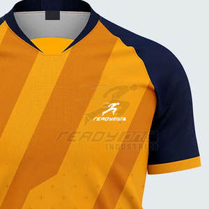 Jersey de Rugby Unisex Cómodo Transpirable Tecnología de humedad de secado rápido Mezcla de tela para la práctica de fútbol - Product Image 4