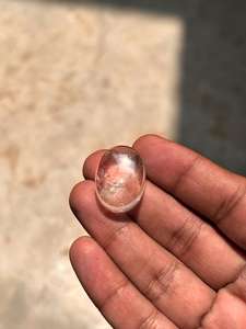 พลอยเทียมทรงวงรีทรงโทแพซธรรมชาติตัดด้วยรุ้งชิลเลอร์ - Product Image 4