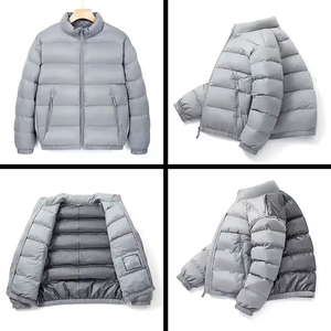 Calidad superior de moda al por mayor de invierno de los hombres a prueba de viento caliente burbuja chaqueta acolchada abrigo OEM hombres burbuja Puffer chaquetas - Product Image 5