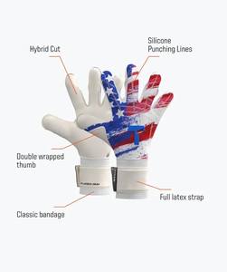 Gants de gardien de but en latex de haute qualité, matériau respirant en cuir pour la manipulation du ballon, coupe négative en extérieur, meilleures ventes - Product Image 4