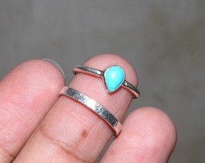 <b>Large</b> Quantity 925 Silver Rose Gold Plated Fancy Turquoise Gemstone Engagement <b>Ring</b> Jewelry Gift for Women Direct Factory Price - Product Image 2