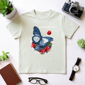 T-Shirt Unisex 100% Cotone Stile Casual con Stampa Personalizzata di Rose, Taglia 2XL, 210GSM, Metodo di Stampa DTG - Product Image 3