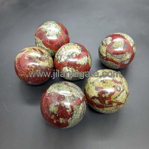 รูปแกะสลักหินโมราเลือดมังกรแดงงานทำมือธีมความรักหินอาเกตทรงกลมกึ่งมีค่า - Product Image 2