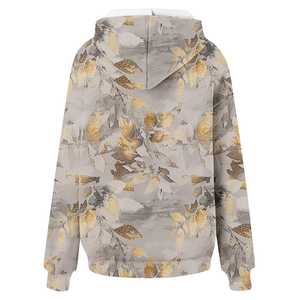 Sudadera con Capucha Extra Grande Informal para Mujer, Sudadera Deportiva de Forro Polar, Sudadera con Estampado Gráfico Personalizado, Sudadera de Invierno con Logotipo Frontal OEM - Product Image 4